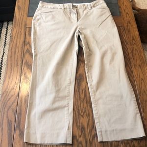 Lands end fit 2 tan capris